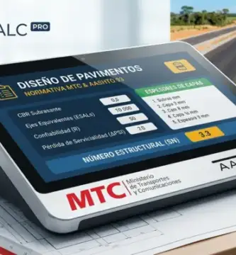 Aplicación para el calculo de pavimentos con MTC y aashto