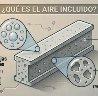 Aire incluido en el concreto