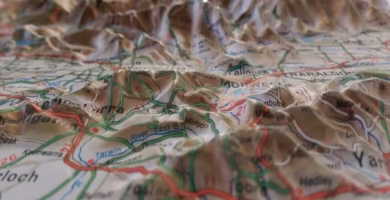 Topografia de un mapa