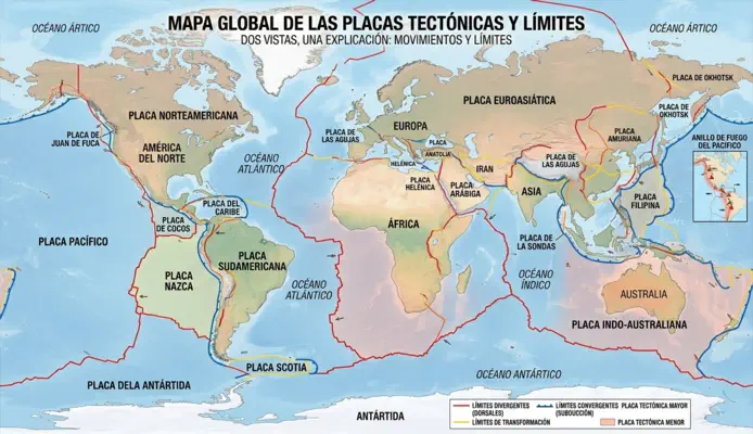 Principales placas litosféricas 