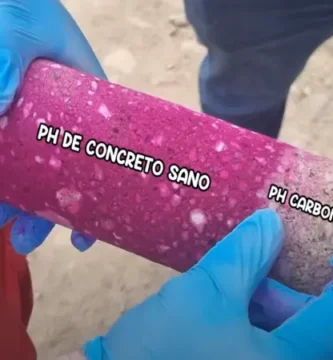 ensayo de carbonatación del concreto