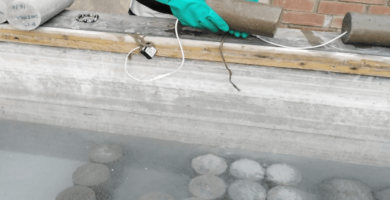 ensayo de madurez del concreto simple